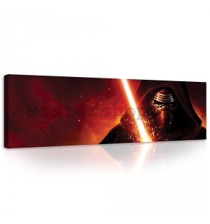 Obraz na plátně: Star Wars Kylo Ren's Lightsaber - 145x45 cm