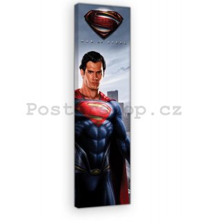 Obraz na plátně: Superman Man of Steel - 45x145 cm