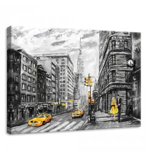 Obraz na plátně: New York (malovaný) - 70x50 cm