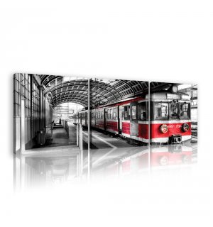 Obraz na plátně: Staré metro (barevné) - set 3ks 25x25cm