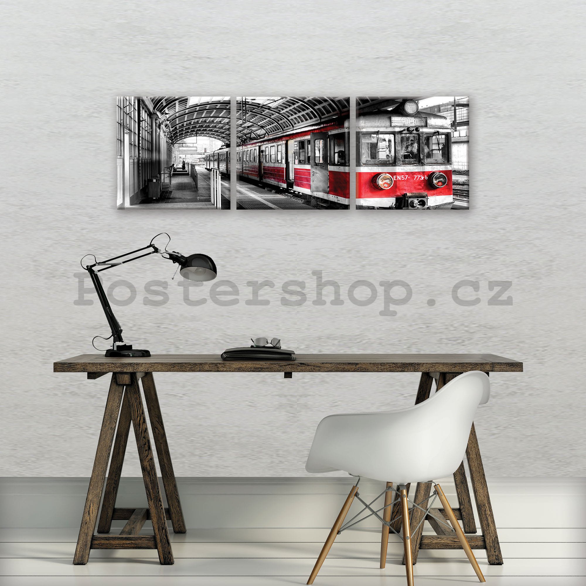 Obraz na plátně: Staré metro (barevné) - set 3ks 25x25cm