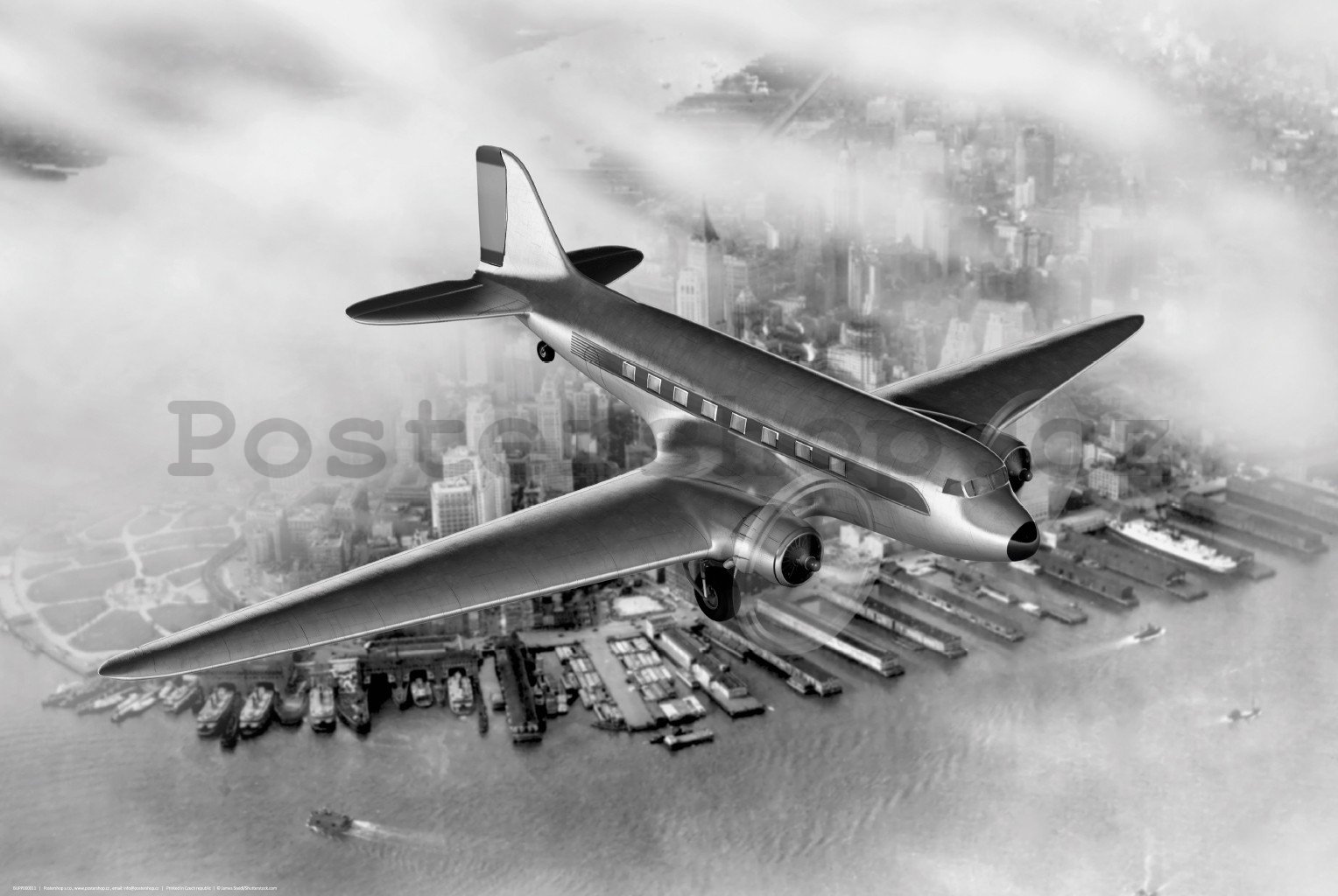 Plakát: Dopravní letadlo (Douglas DC-3 Dakota)