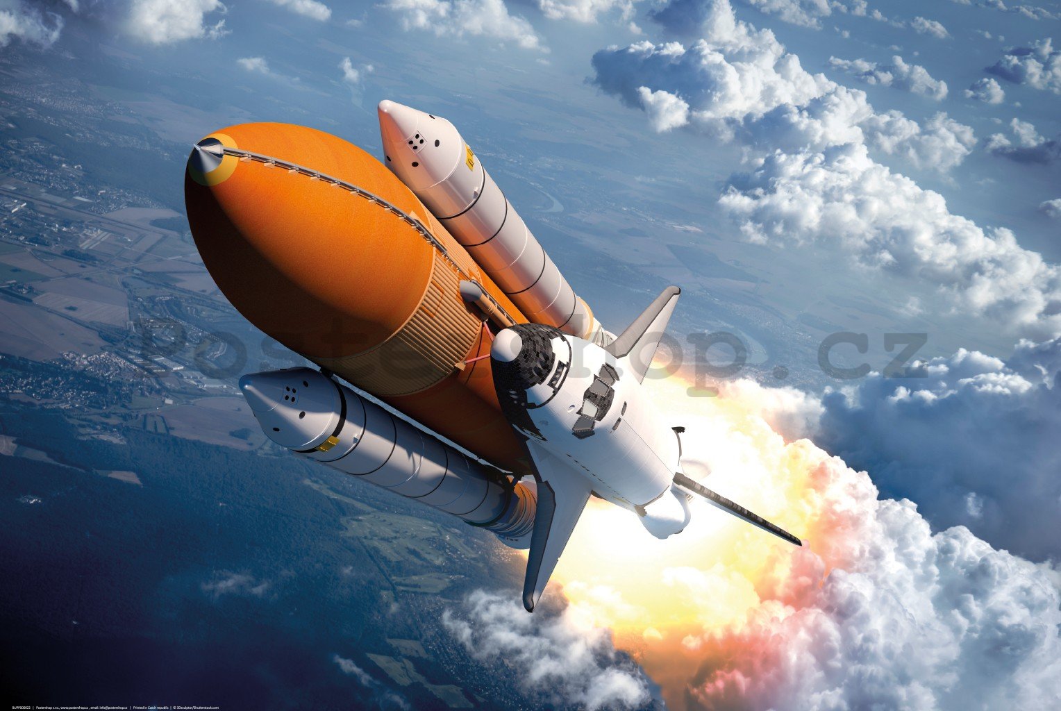 Plakát: Startující raketoplán (1)