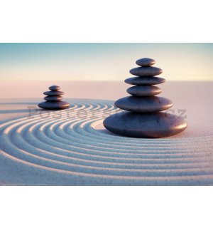 Plakát: Zen kameny v písku