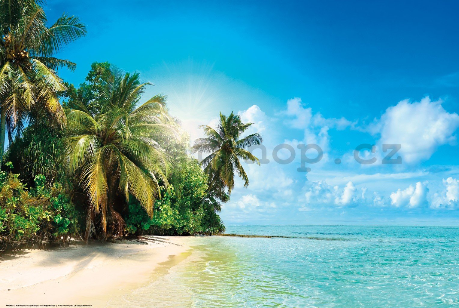 Plakát: Prosluněná tropická pláž
