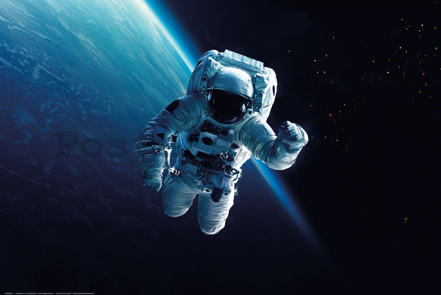 Plakát: Astronaut ve vesmíru