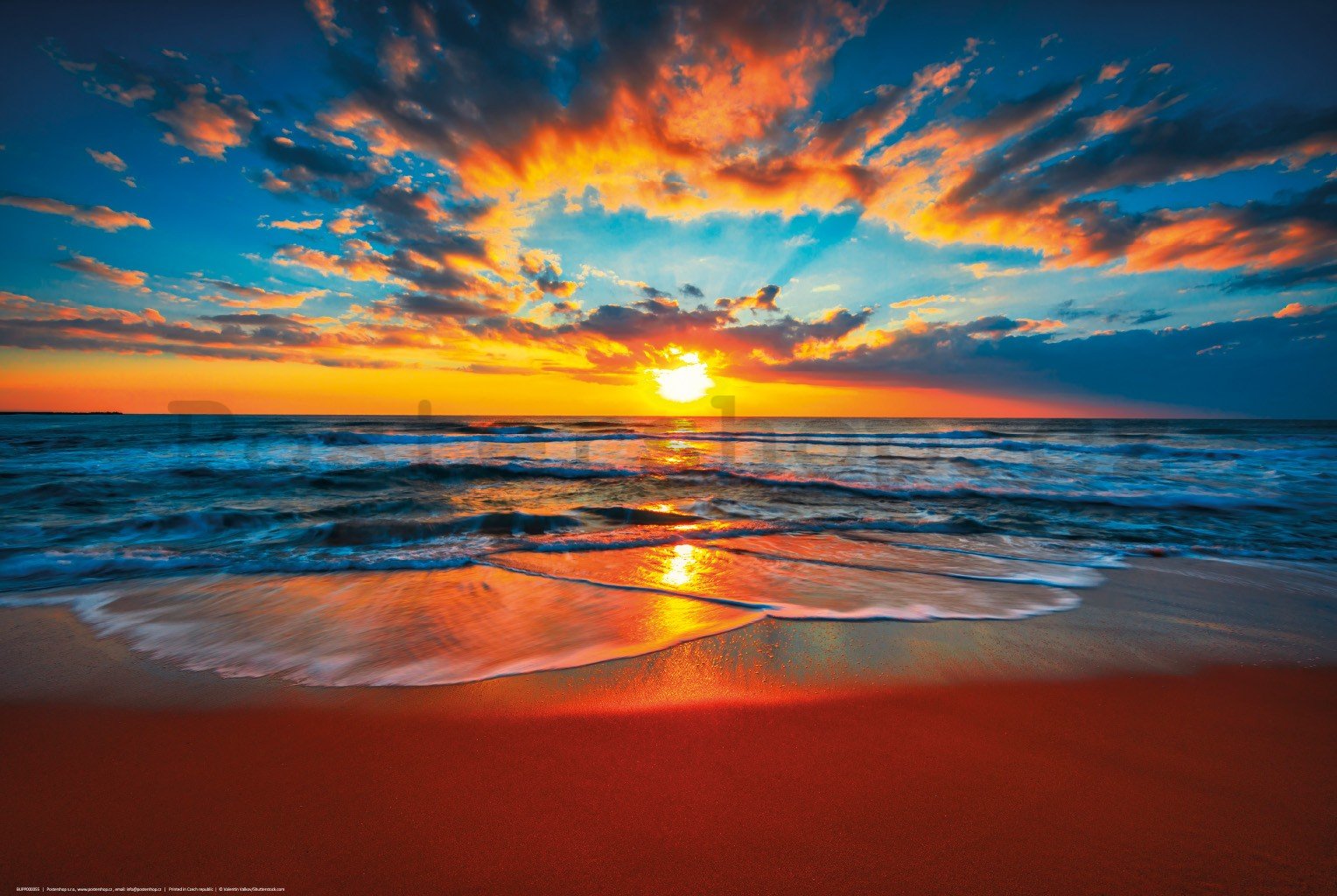 Plakát: Západ slunce na pláži