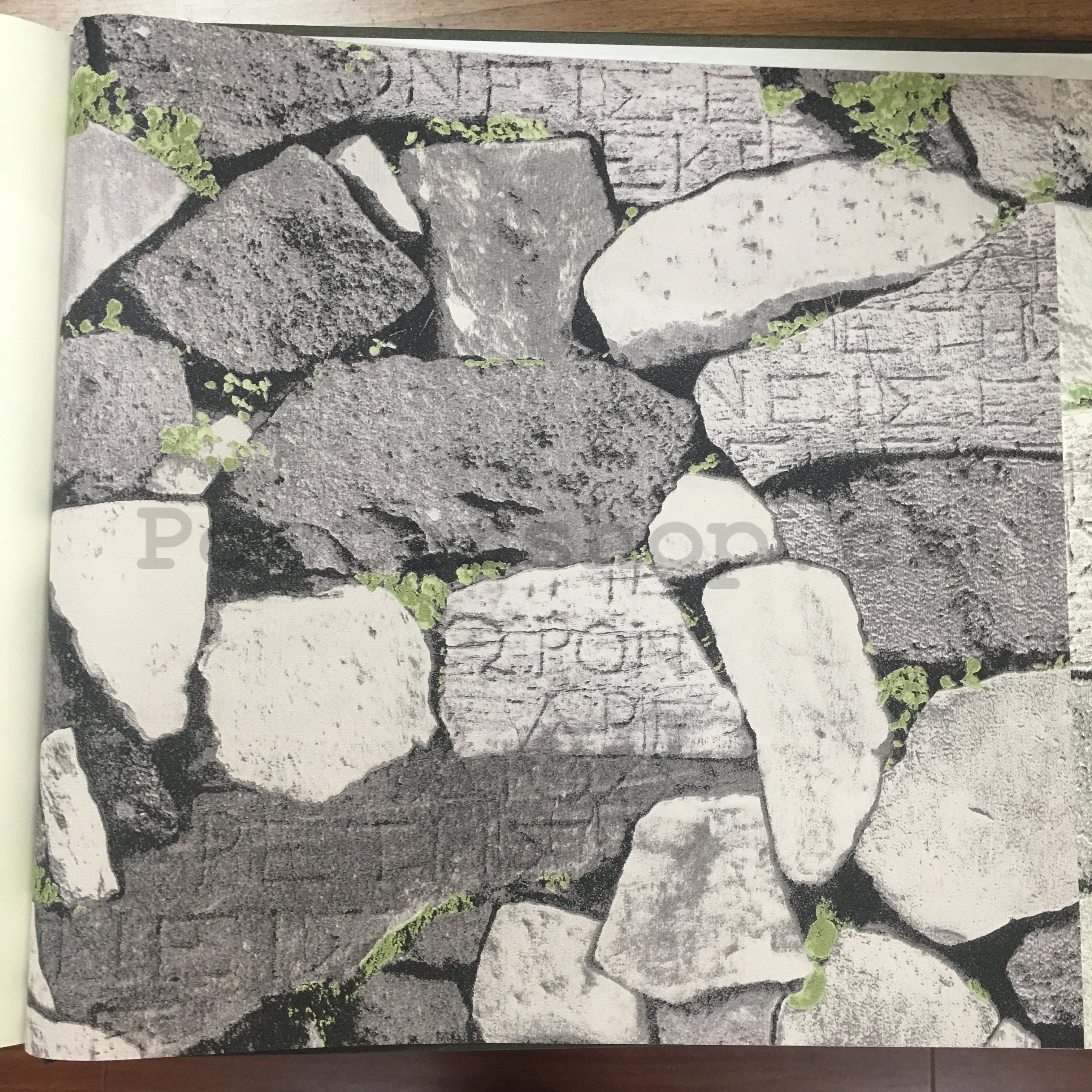 Vinylová omyvatelná tapeta poskládané kameny