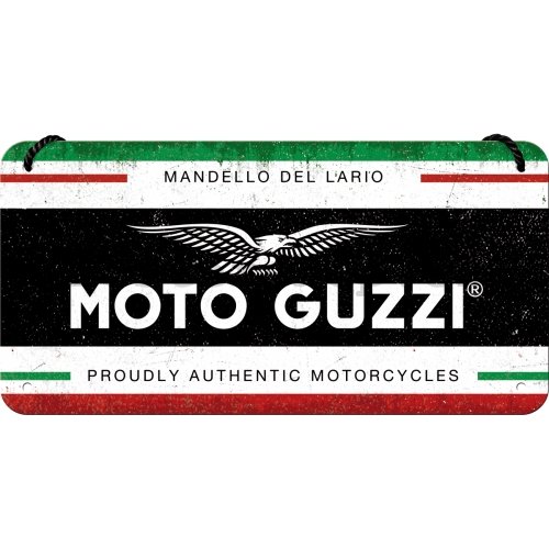 Závěsná cedule: Moto Guzzi (Italian Motorcycles) - 20x10 cm