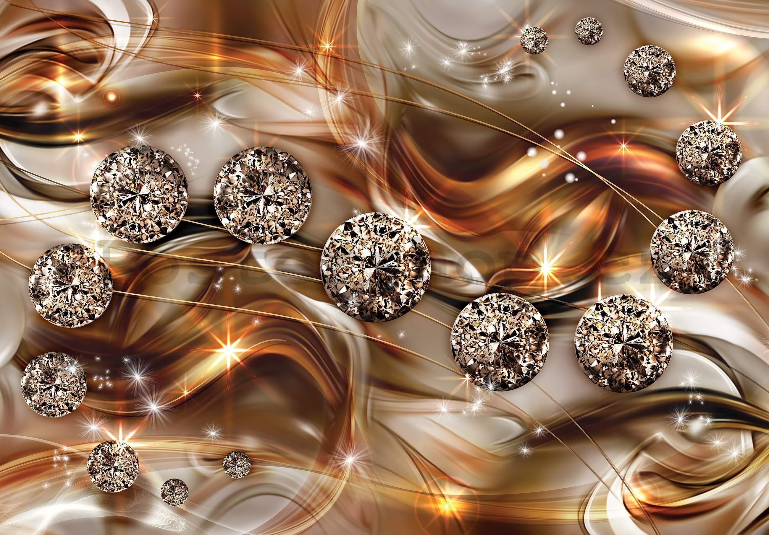 Fototapeta vliesová: Diamantová abstrakce (2) - 368x254 cm
