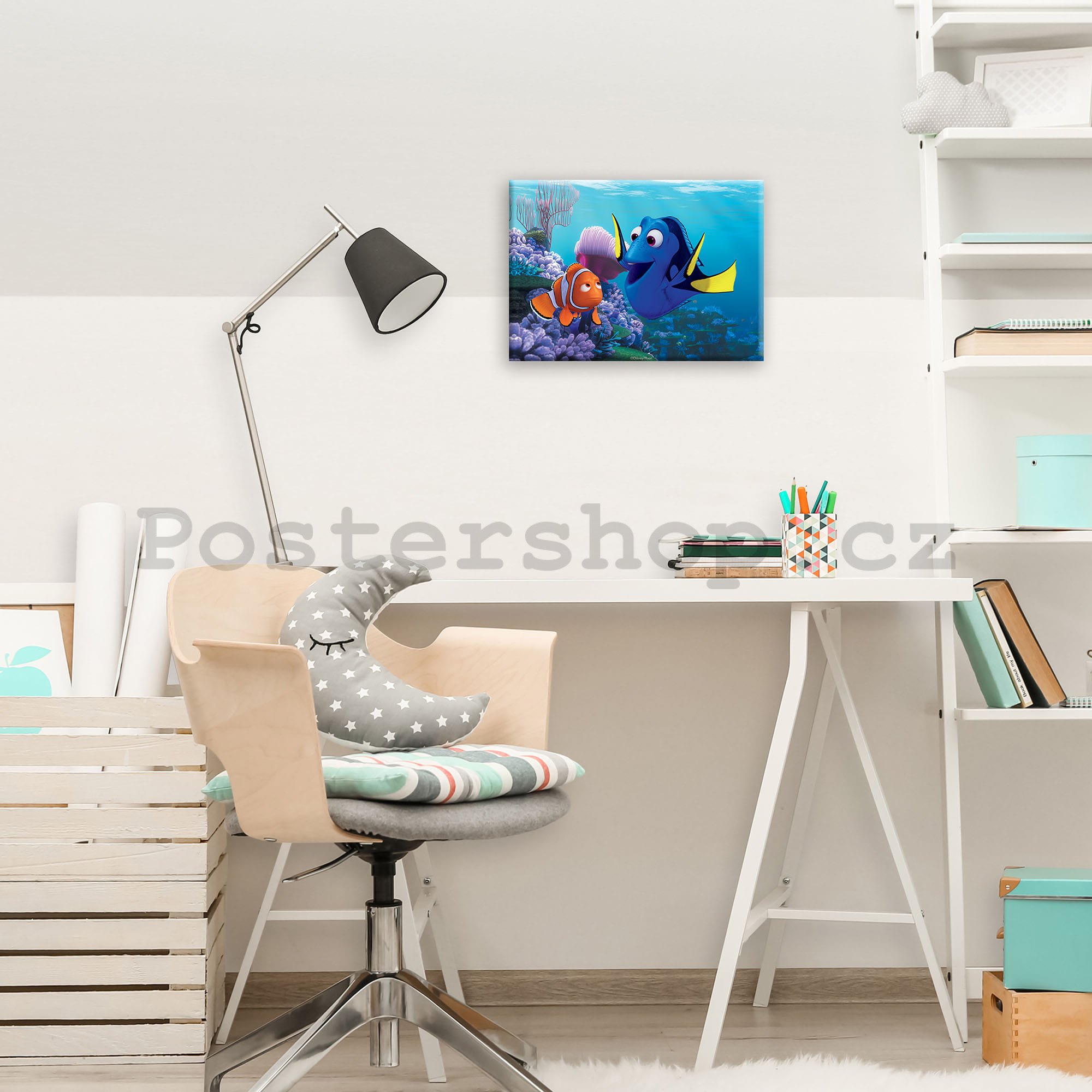 Obraz na plátně: Hledá se Nemo (Marlin & Dory) - 35x25 cm
