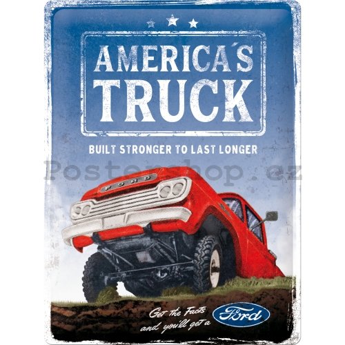 Plechová cedule: Ford (America's Truck F100) - 30x40 cm