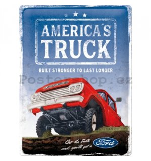 Plechová cedule: Ford (America's Truck F100) - 30x40 cm