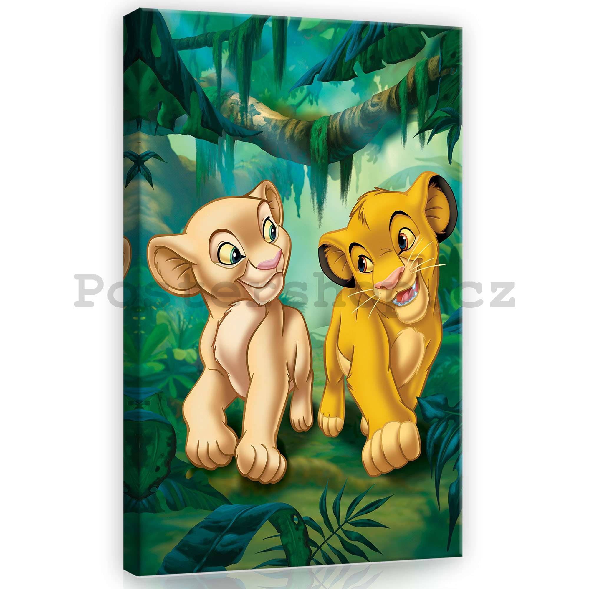 Obraz na plátně: Lví Král (Mufasa a Nala) - 40x60 cm