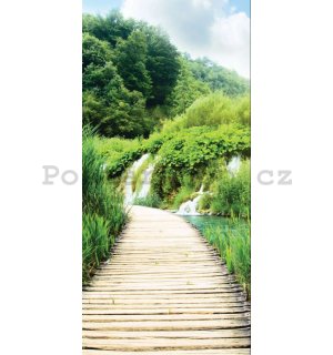 Fototapeta vliesová: Plitvická jezera - 100x211 cm