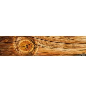 Samolepící omyvatelná tapeta za kuchyňskou linku - Dřevěný suk, 260x60 cm