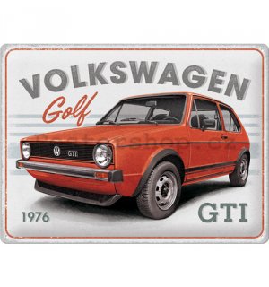 Plechová cedule: VW Golf GTI 1976 - 40x30 cm