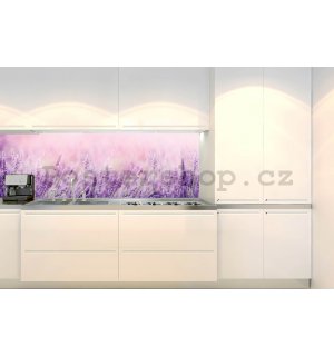 Samolepící omyvatelná tapeta za kuchyňskou linku - Levandule, 180x60 cm
