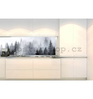 Samolepící omyvatelná tapeta za kuchyňskou linku - Mlhavo, 180x60 cm
