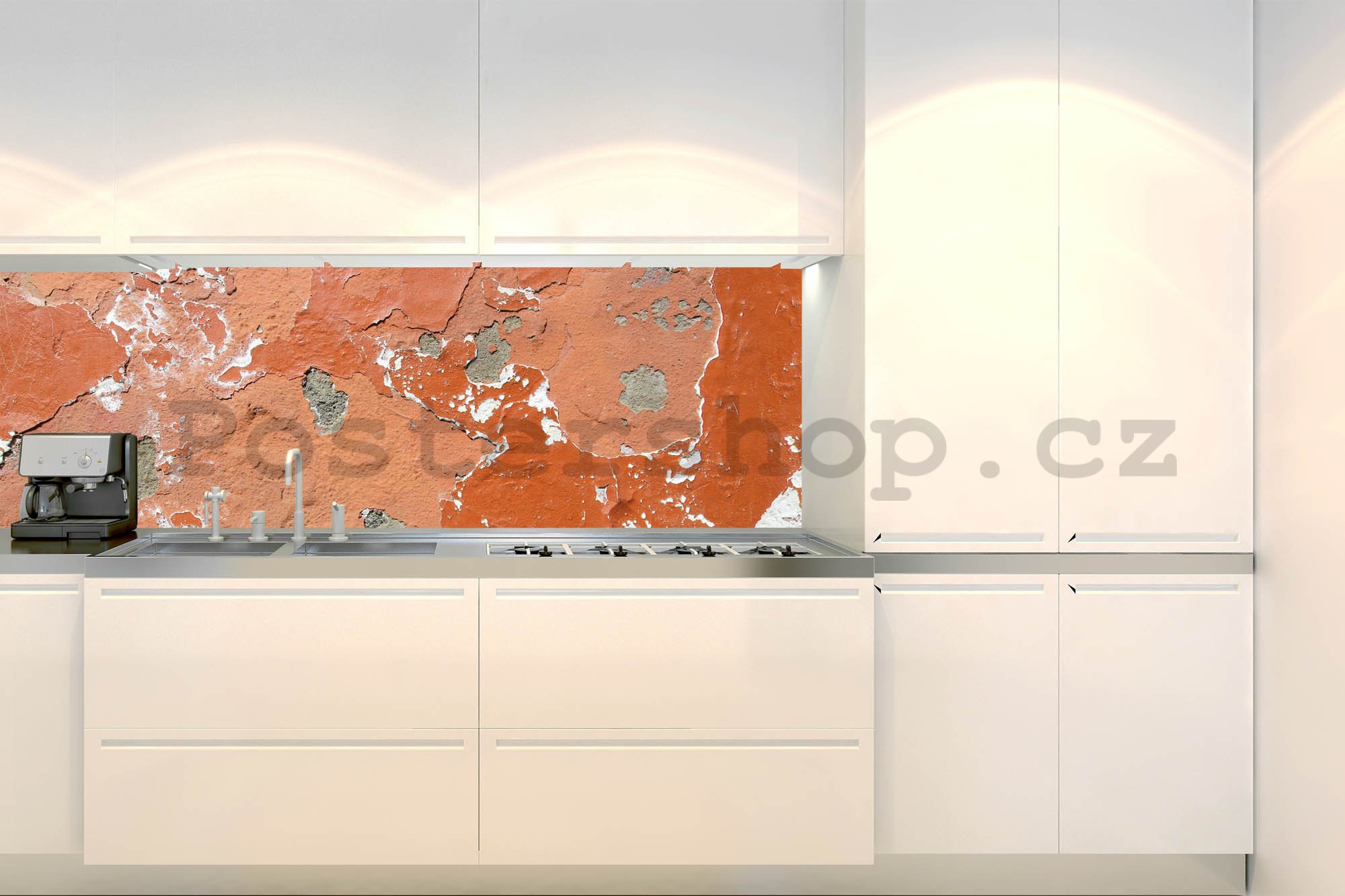 Samolepící omyvatelná tapeta za kuchyňskou linku - Rozpad textury, 180x60 cm
