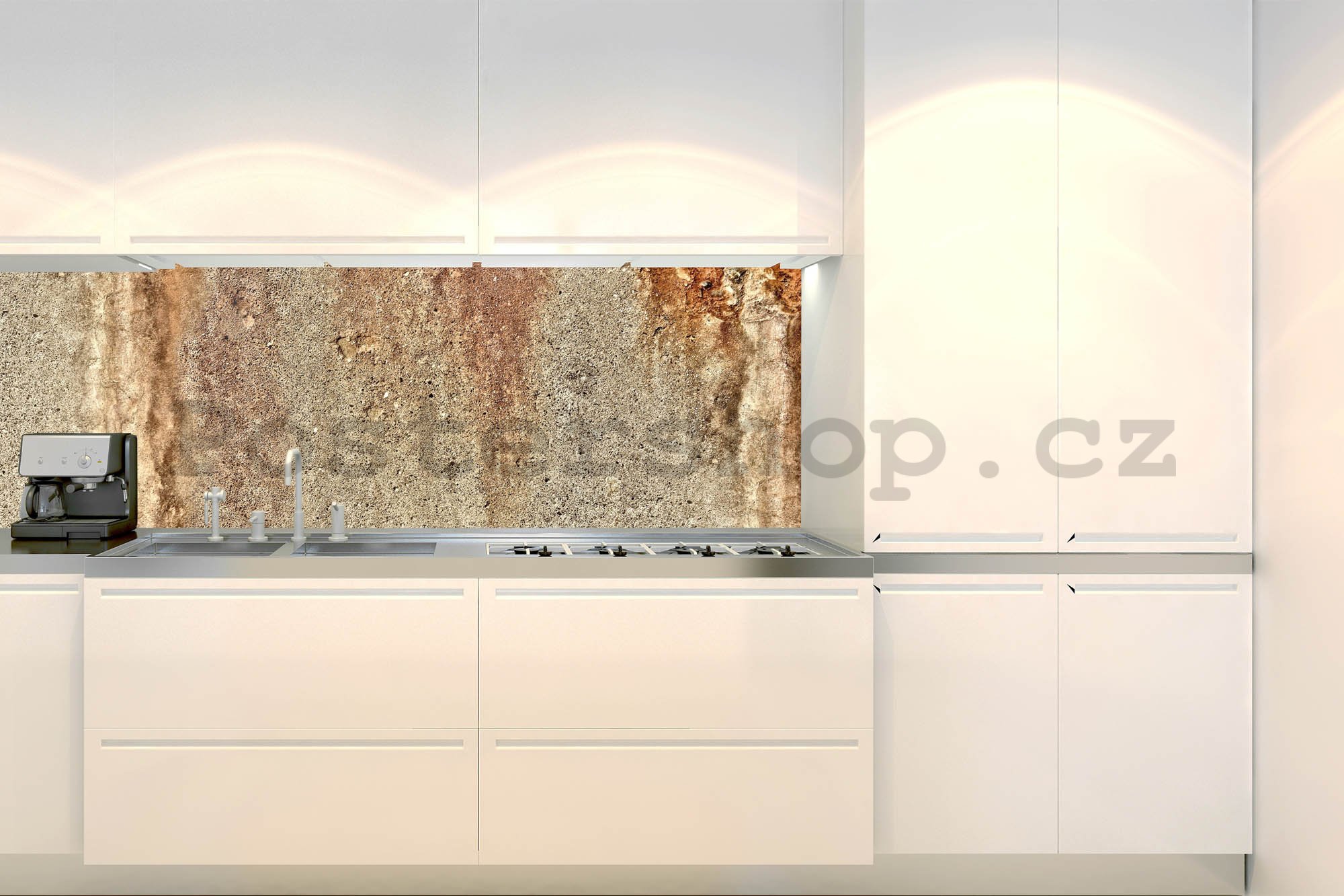 Samolepící omyvatelná tapeta za kuchyňskou linku - Písčitý dekor 180x60 cm