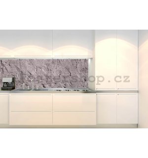 Samolepící omyvatelná tapeta za kuchyňskou linku - Tmavý štuk, 180x60 cm