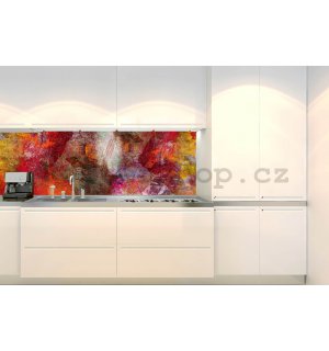 Samolepící omyvatelná tapeta za kuchyňskou linku -  Abstraktní zeď, 180x60 cm