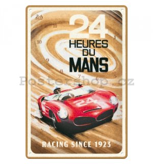 Plechová cedule: 24h Le Mans - Red Car 1963) - 20x30 cm