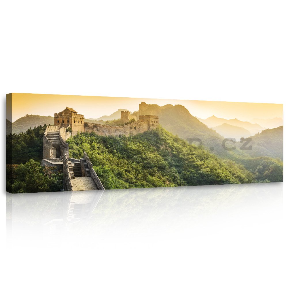 Obraz na plátně: Velká čínská zeď - 145x45 cm