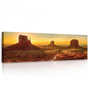 Obraz na plátně: Monument Valley  - 145x45 cm