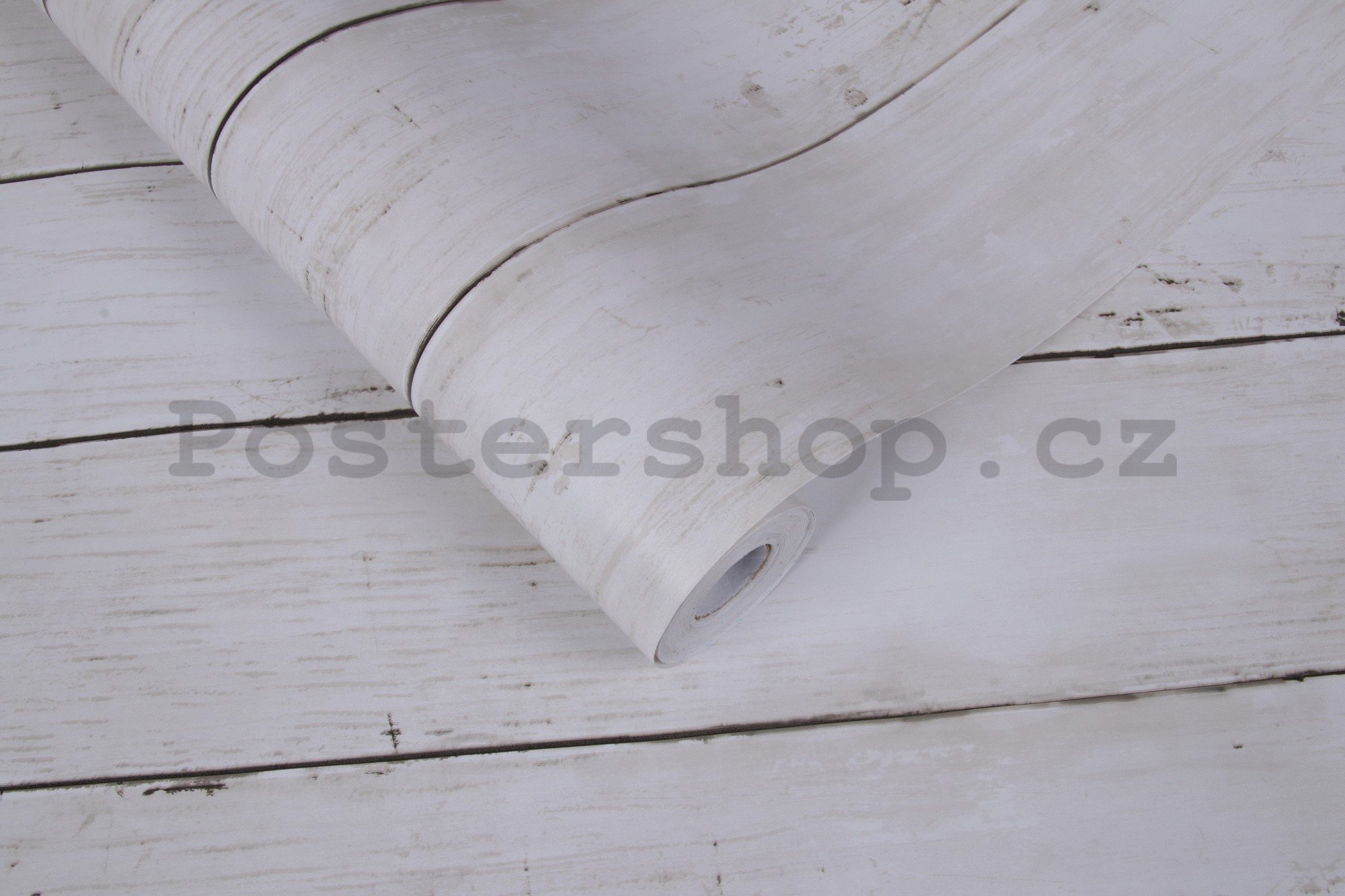 Samolepící tapeta na nábytek dekor bílé dřevo (1) 45cm x 8m
