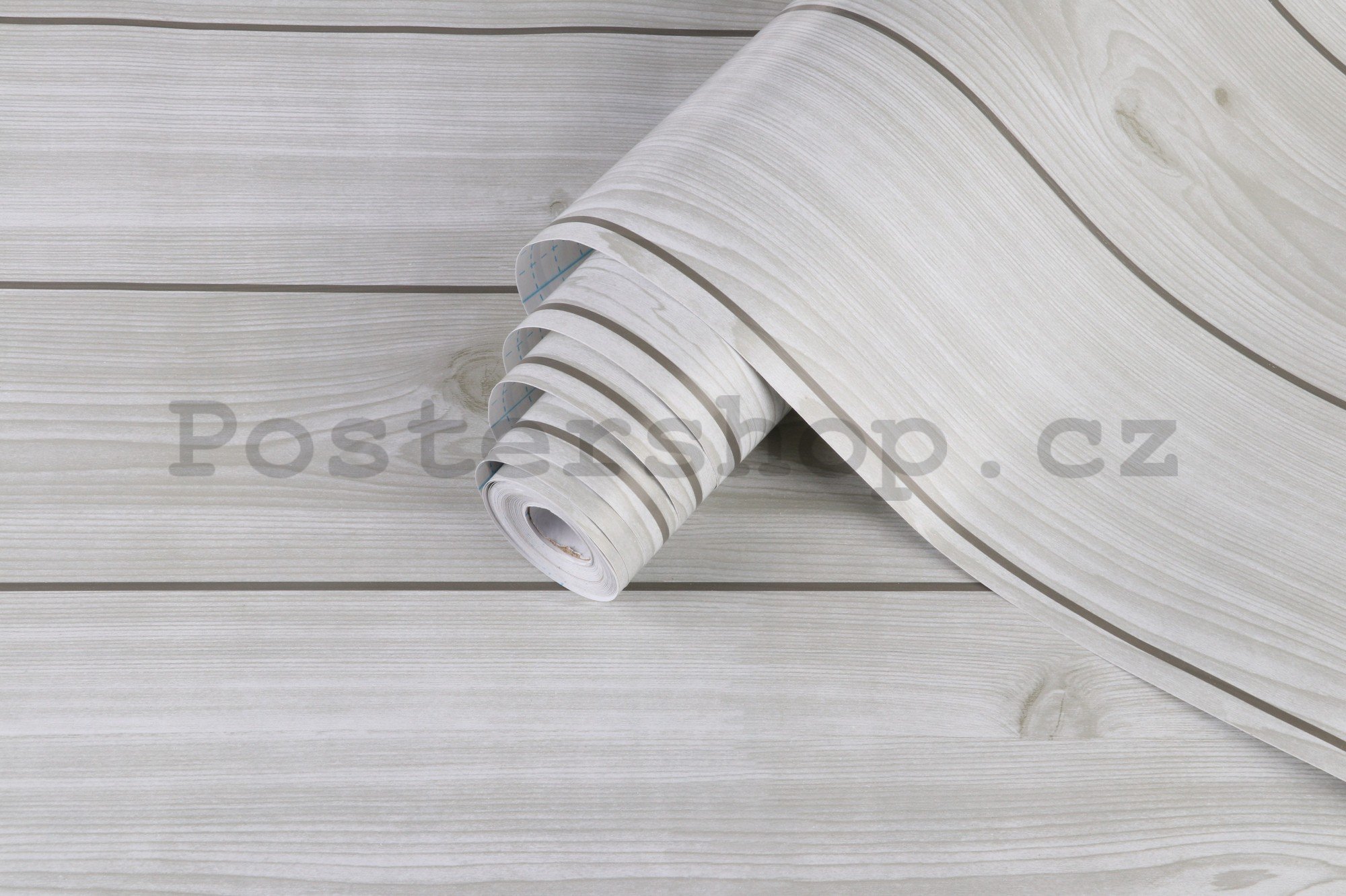 Samolepící fólie na nábytek bílé dřevěné prkna 45cm x 3m