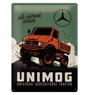 Plechová cedule: Daimler Truck Unimog - 40x30 cm
