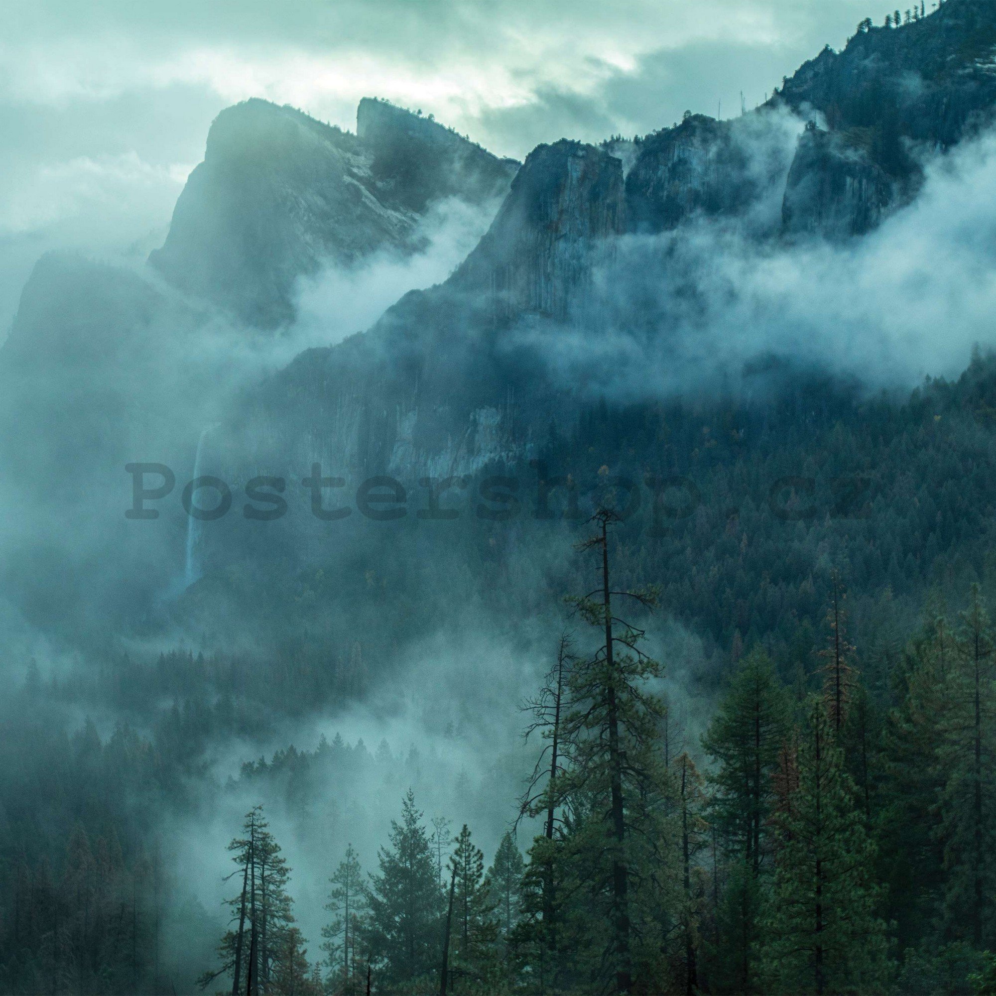 Fototapeta vliesová: Mlha v horách - 254x184 cm
