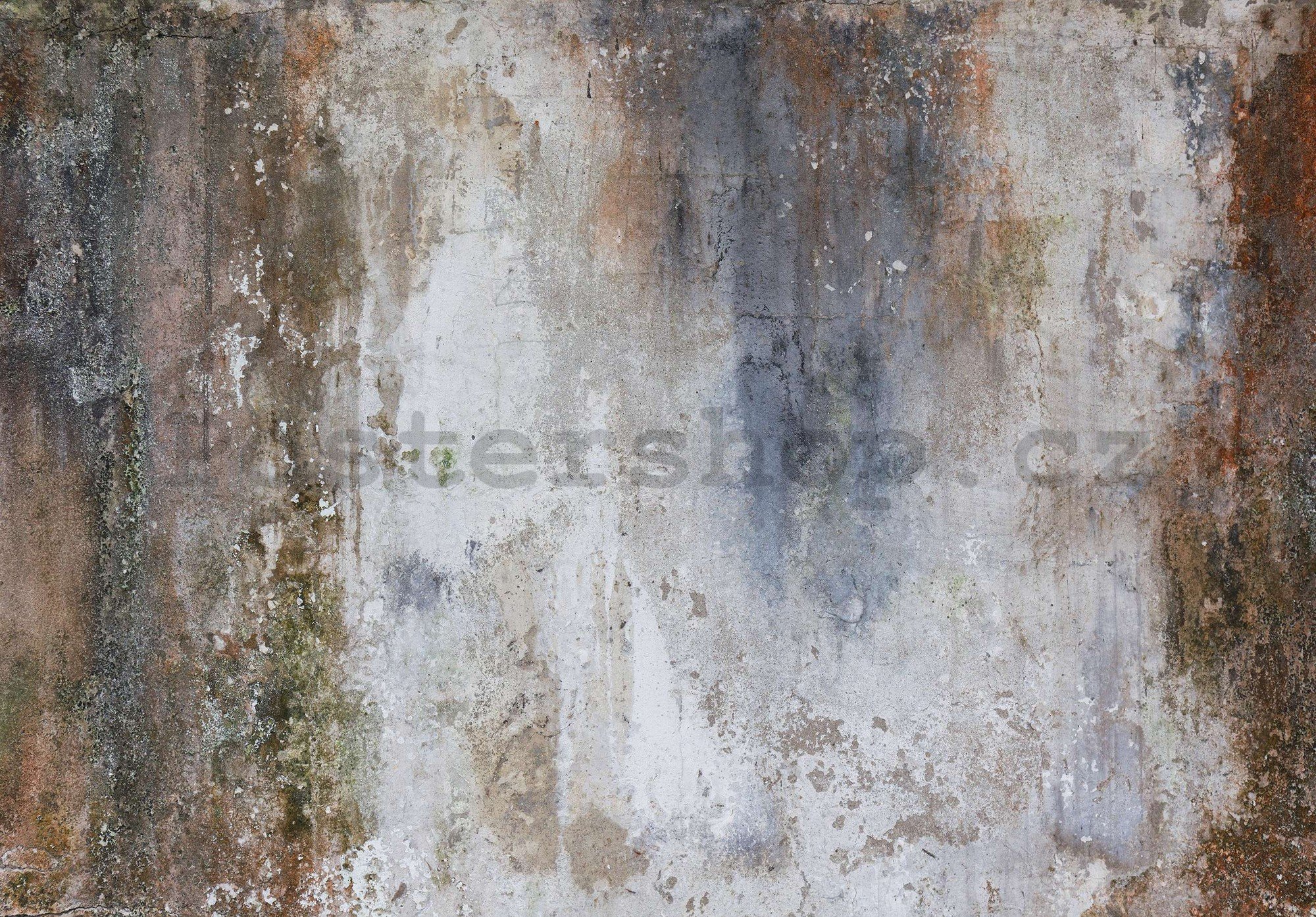 Fototapeta vliesová: Imitace staré betonové omítky - 368x254 cm