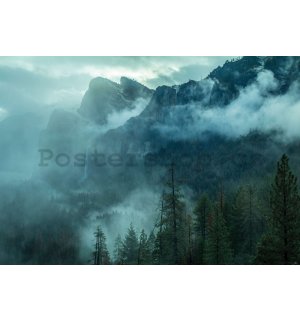 Fototapeta vliesová: Mlha v horách - 152,5x104 cm