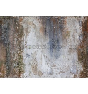 Fototapeta vliesová: Imitace staré betonové omítky - 416x254 cm