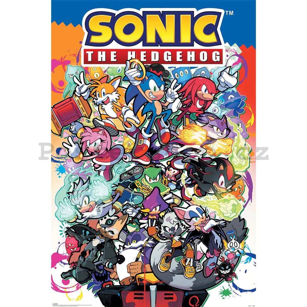 Plakát - Sonic The Hedgehog (Sonic Comic Characters)