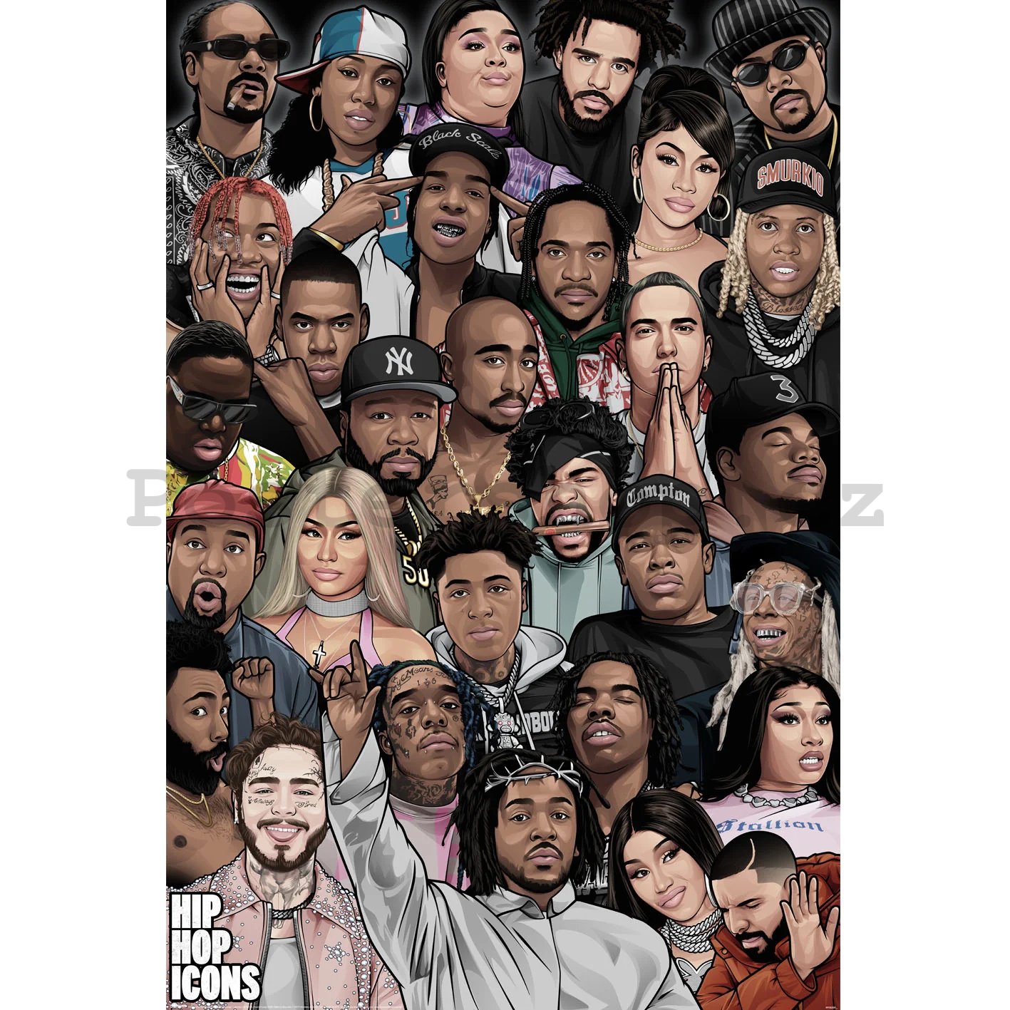 Plakát - Hip Hop Icons