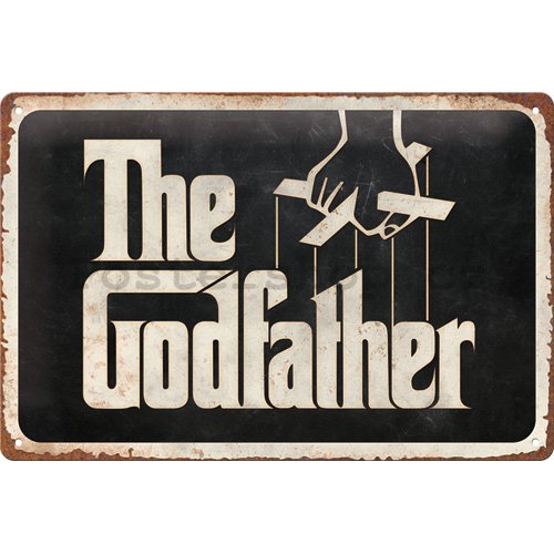 Plechová cedule: Godfather (Logo) - 30x20 cm