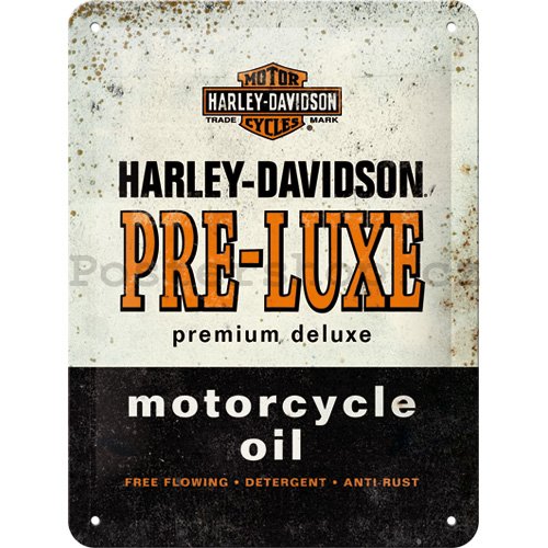 Plechová cedule: Harley-Davidson Pre-Luxe - 15x20 cm