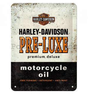 Plechová cedule: Harley-Davidson Pre-Luxe - 15x20 cm