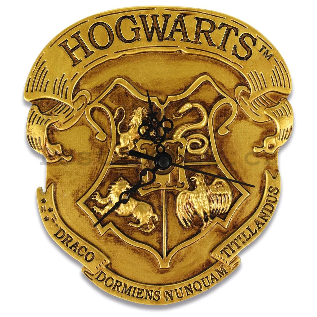 Nástěnné hodiny - Harry Potter (Classic Crest Hogwarts) 