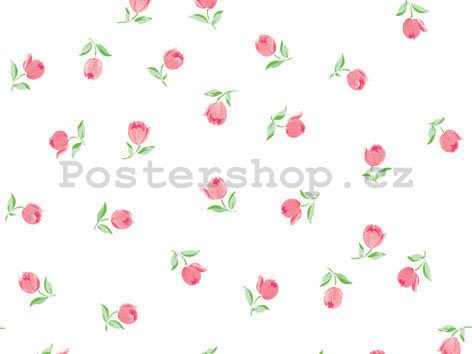 Samolepící tapeta na nábytek Růžičky - 45cm x 8m