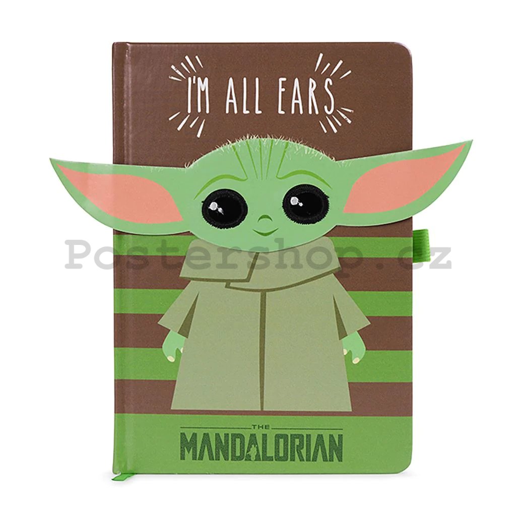 Poznámkový blok - Star Wars: The Mandalorian (I''m All Ears Green)