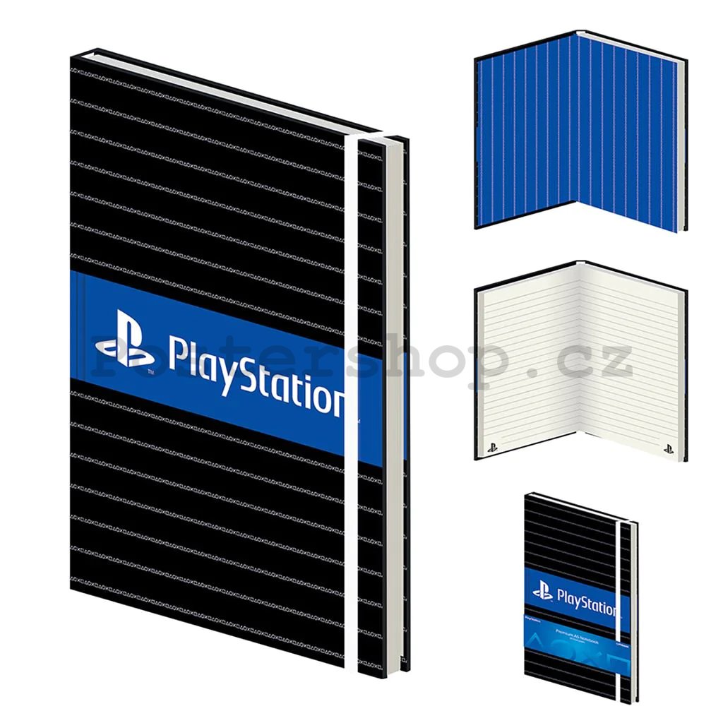 Poznámkový blok - Playstation Pinstripes