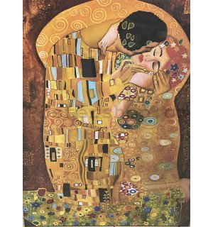 Obraz na plátně: Polibek, Gustav Klimt - 75x100 cm