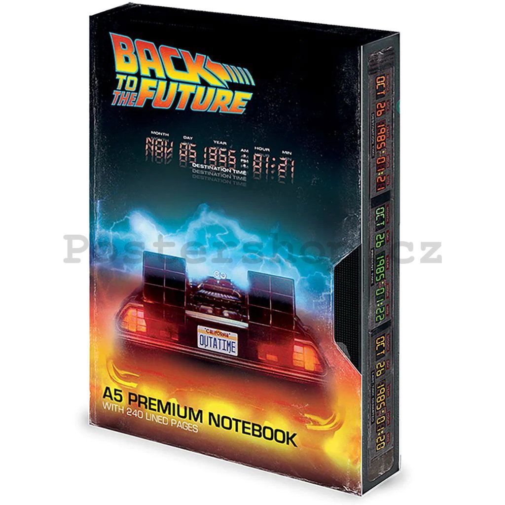 Poznámkový blok - Back To The Future VHS