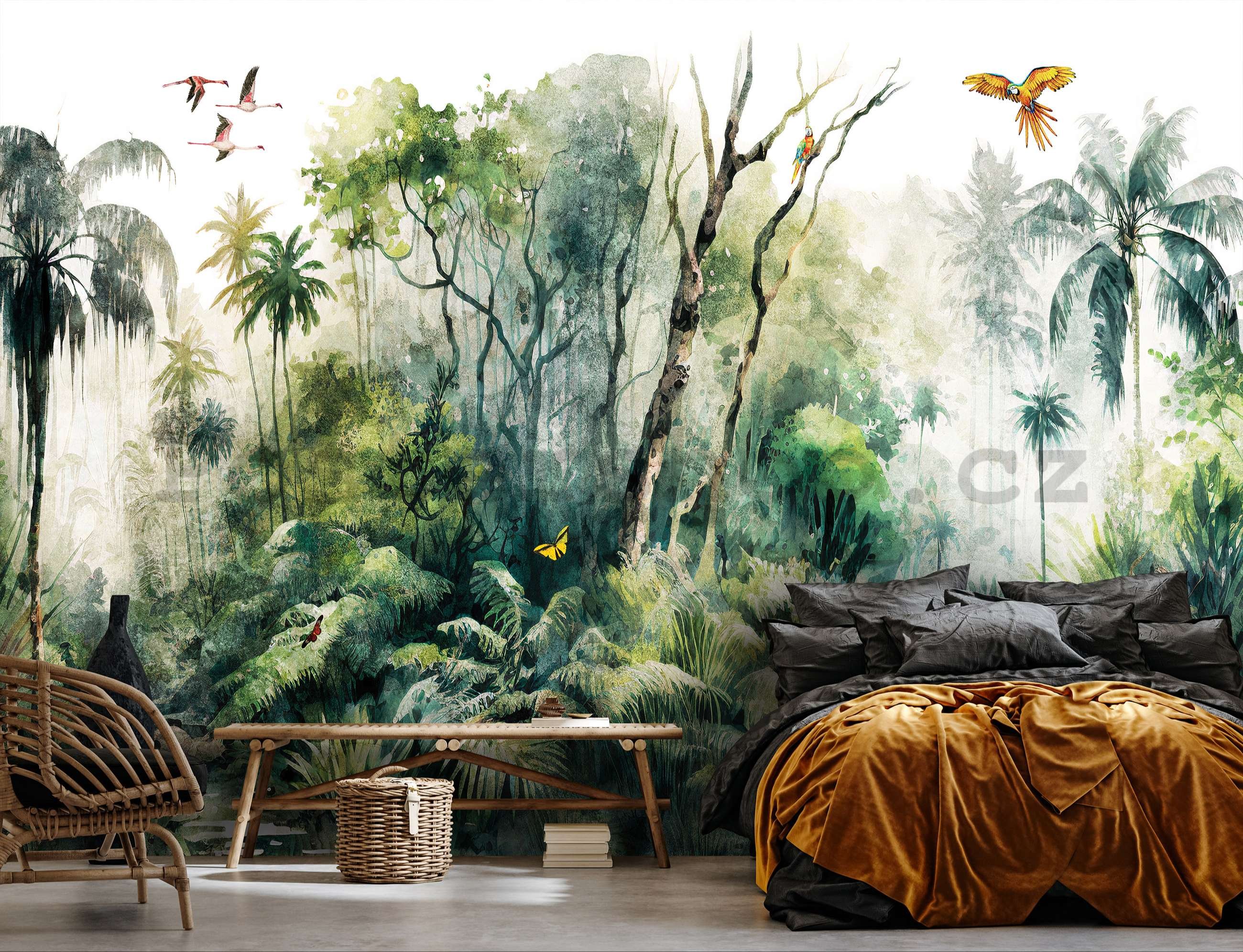 Fototapeta vliesová: V deštném pralese (malované)  - 152,5x104 cm