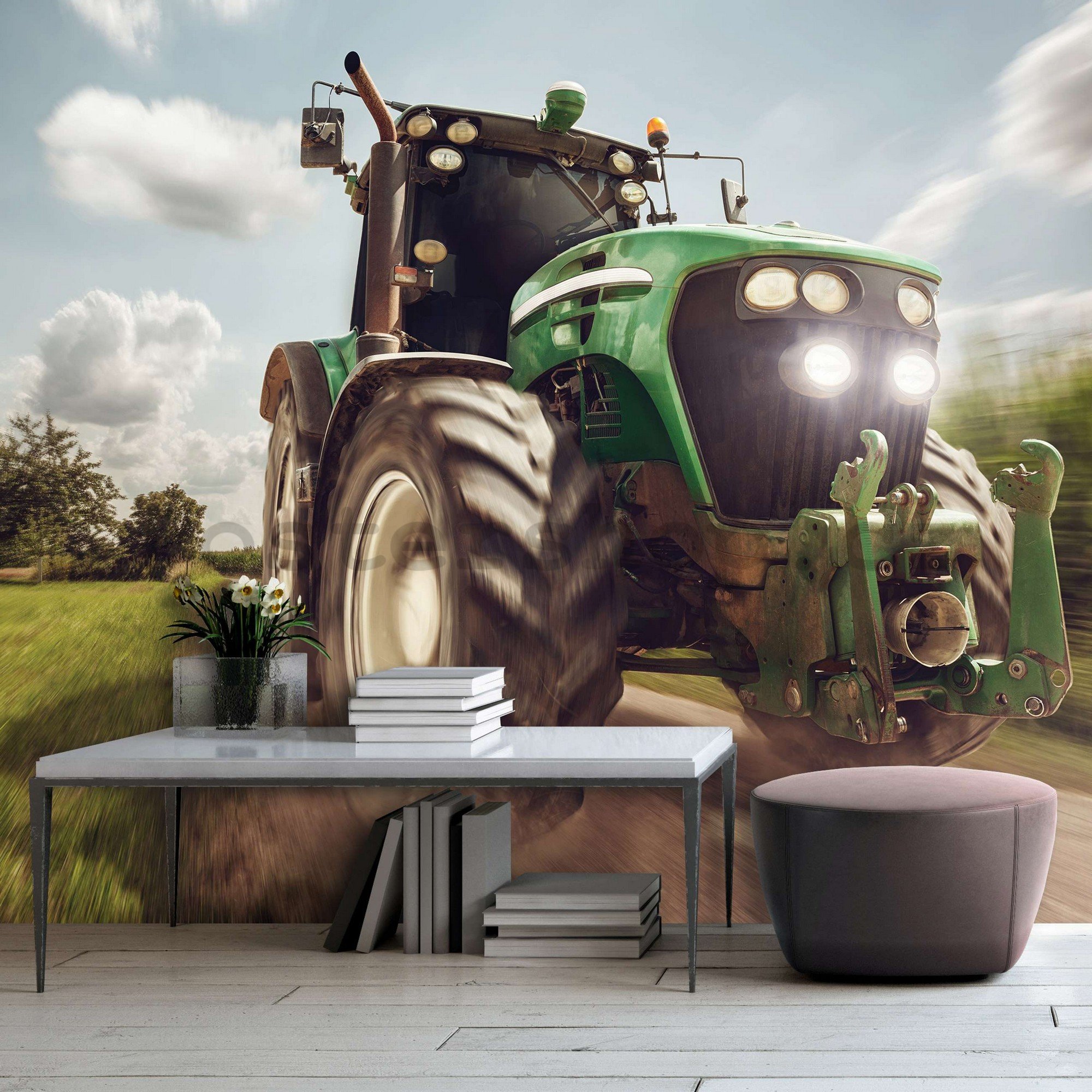 Fototapeta vliesová: Traktor - 104x70,5 cm